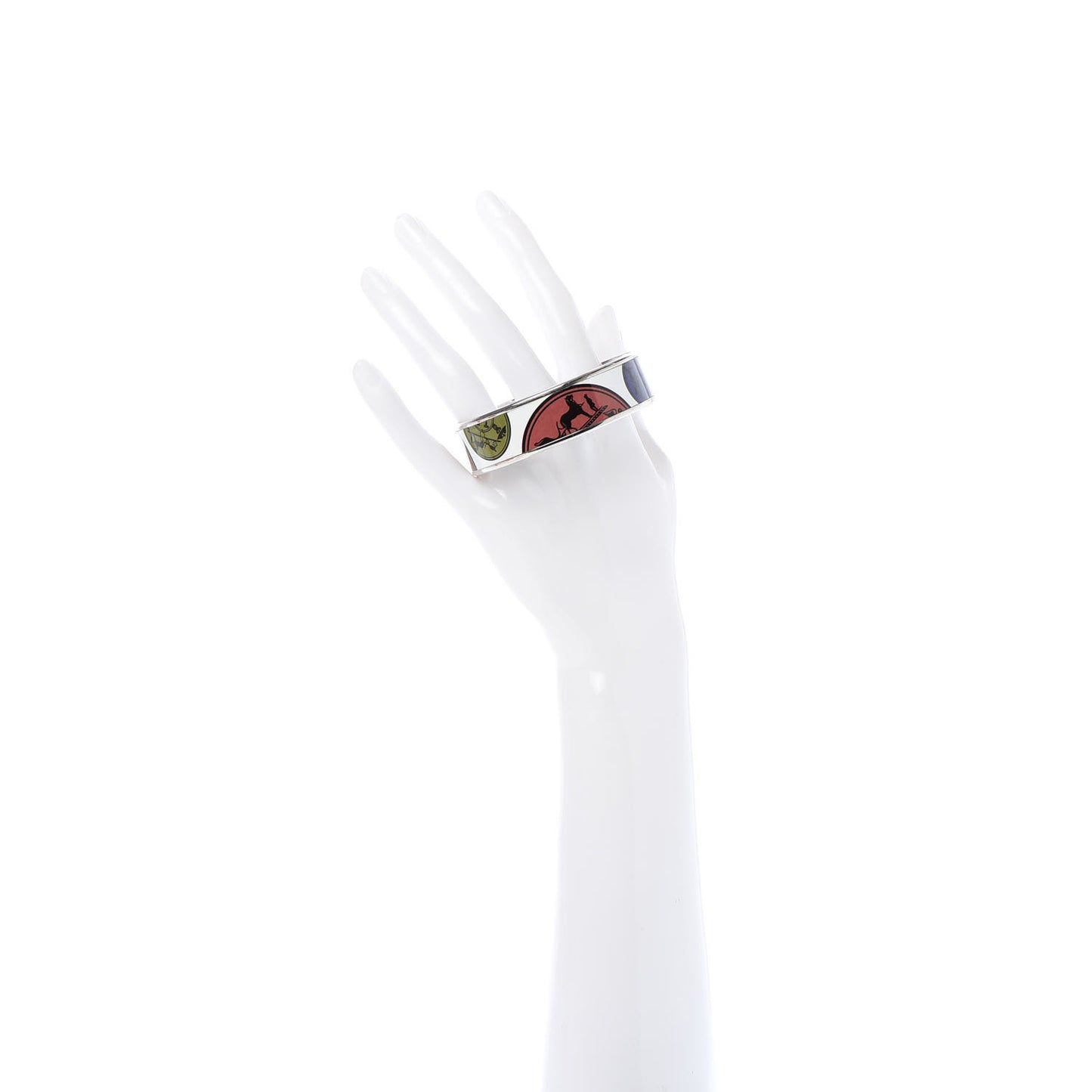 Enamel Printed Confettis D'Ex Libris Wide Bracelet 70 Multicolor