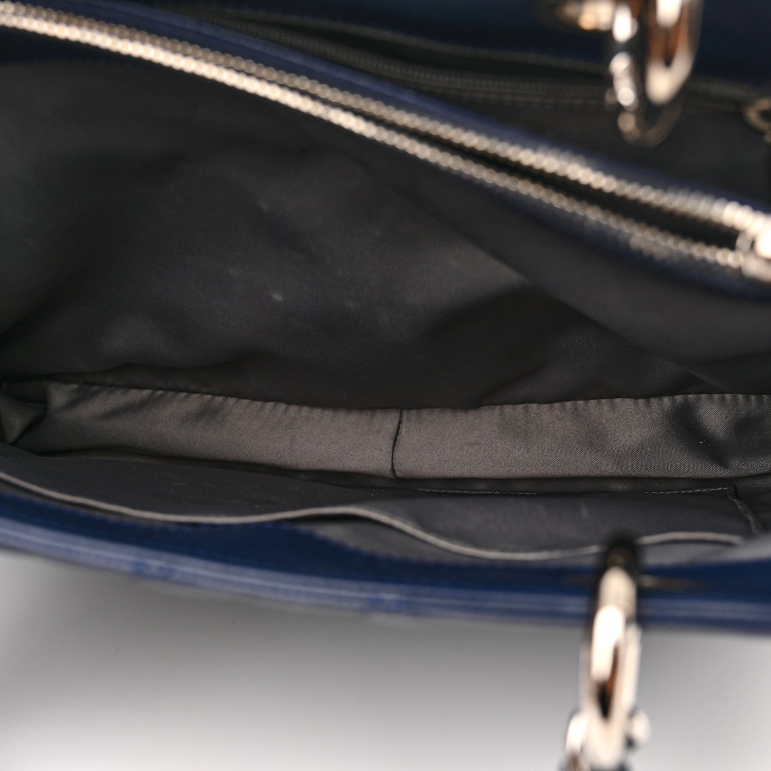 Chanel Caviar Quilted Grand Shopping Tote GST Dark Blue 5 of 13