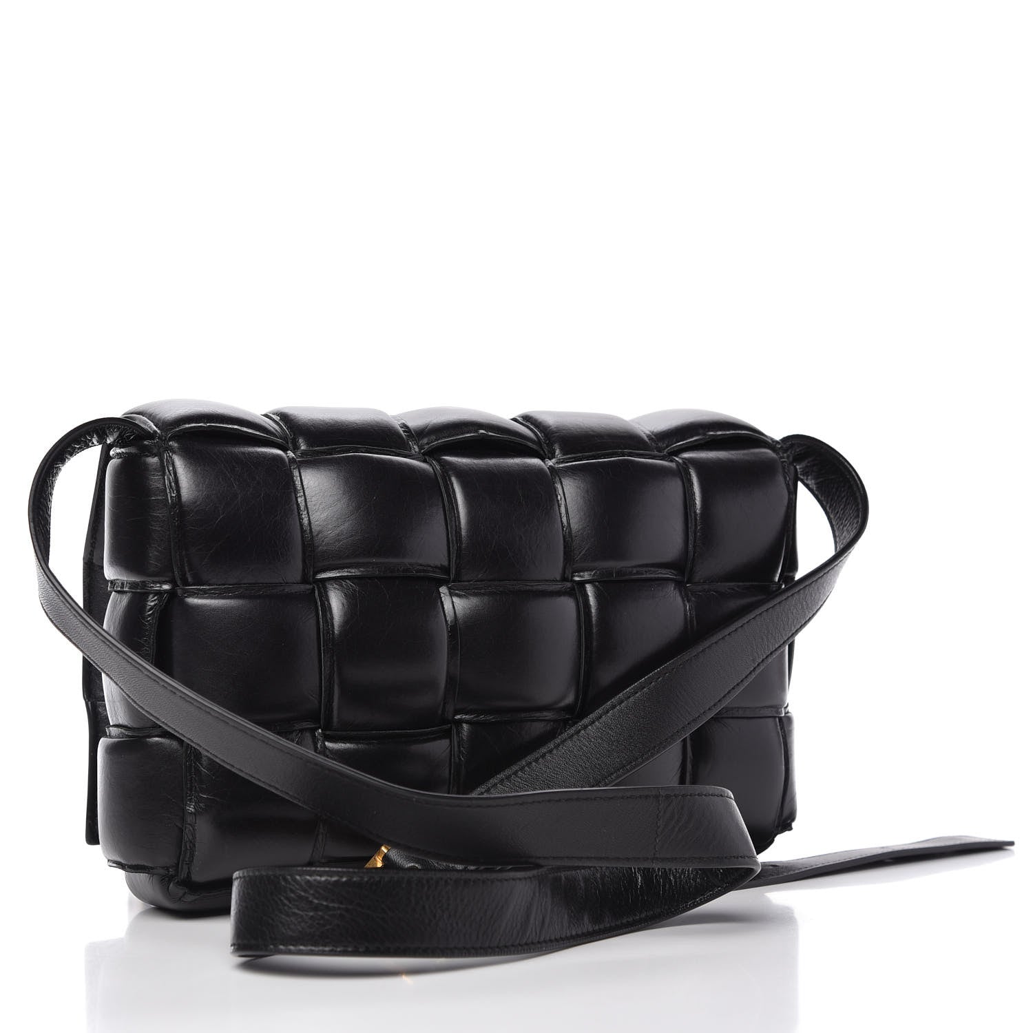Bottega Veneta Nappa Maxi Intreccio Padded Cassette Crossbody Bag Black 3 of 8