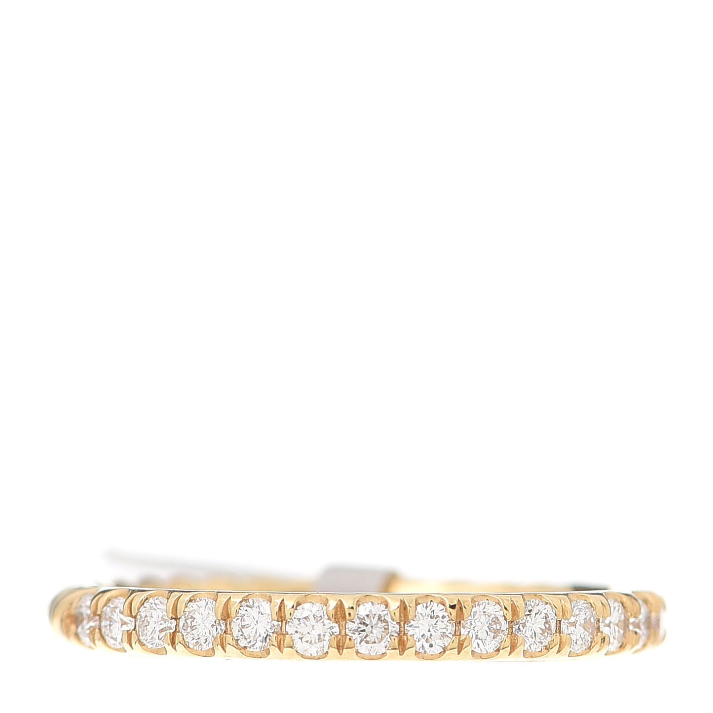 18K Yellow Gold Diamond 2mm Cable Collectibles Band Ring 52 6