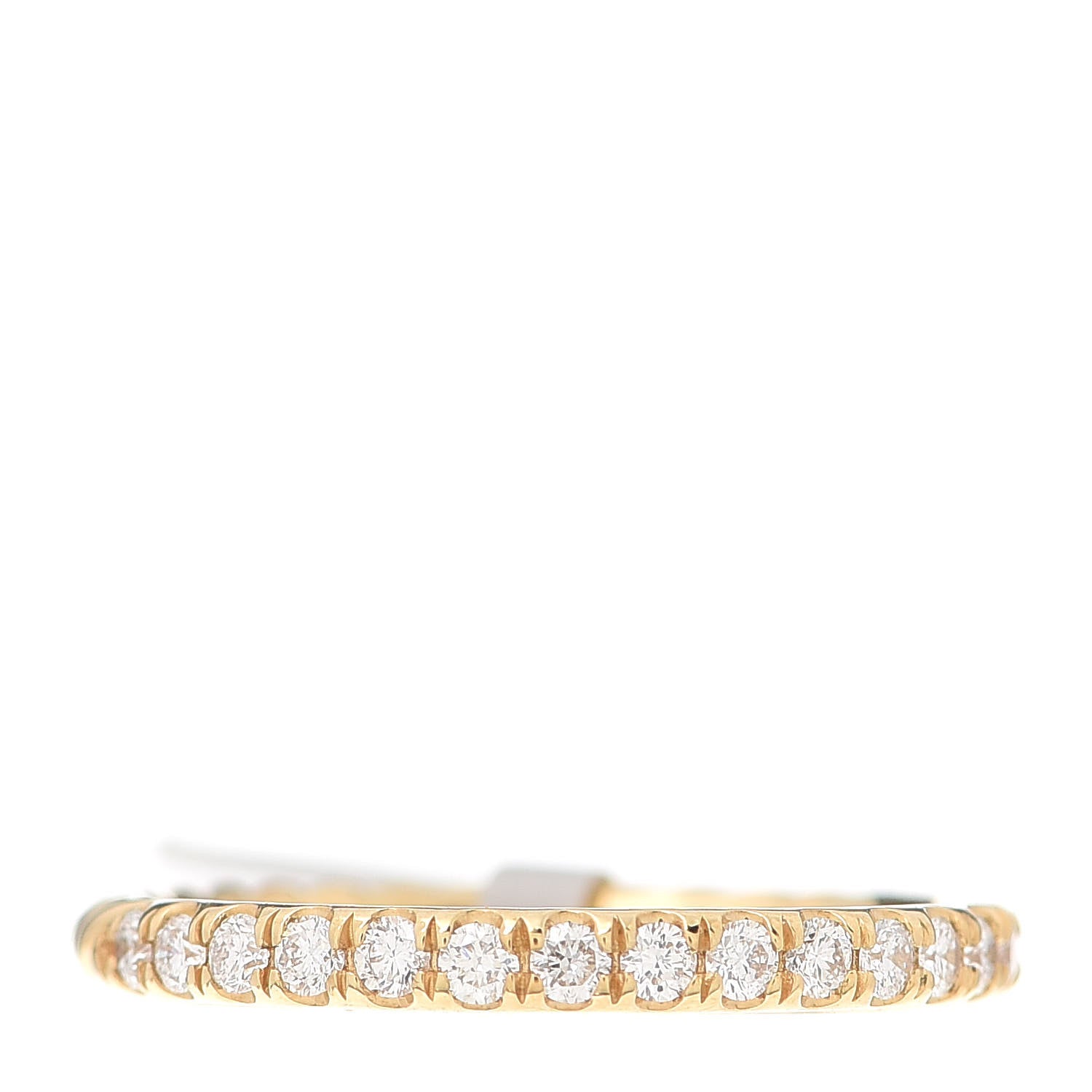David Yurman 18K Yellow Gold Diamond 2mm Cable Collectibles Band Ring 52 6 1 of 4