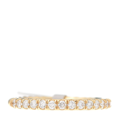David Yurman 18K Yellow Gold Diamond 2mm Cable Collectibles Band Ring 52 6 1 of 4