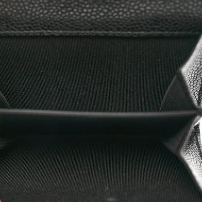 Chanel Caviar Quilted Flap Card Holder Wallet Black 6 of 9