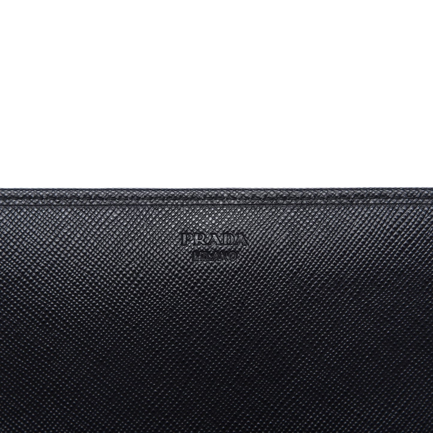 Saffiano Metal Oro Chain Wallet Black