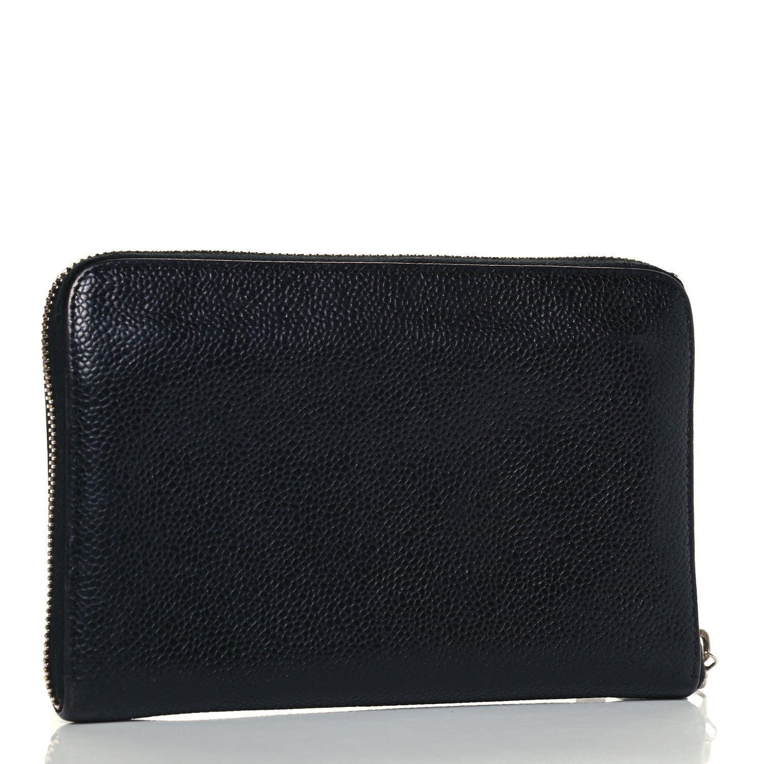Chanel Caviar Large Timeless CC Zip Around Wallet Black 3 of 12