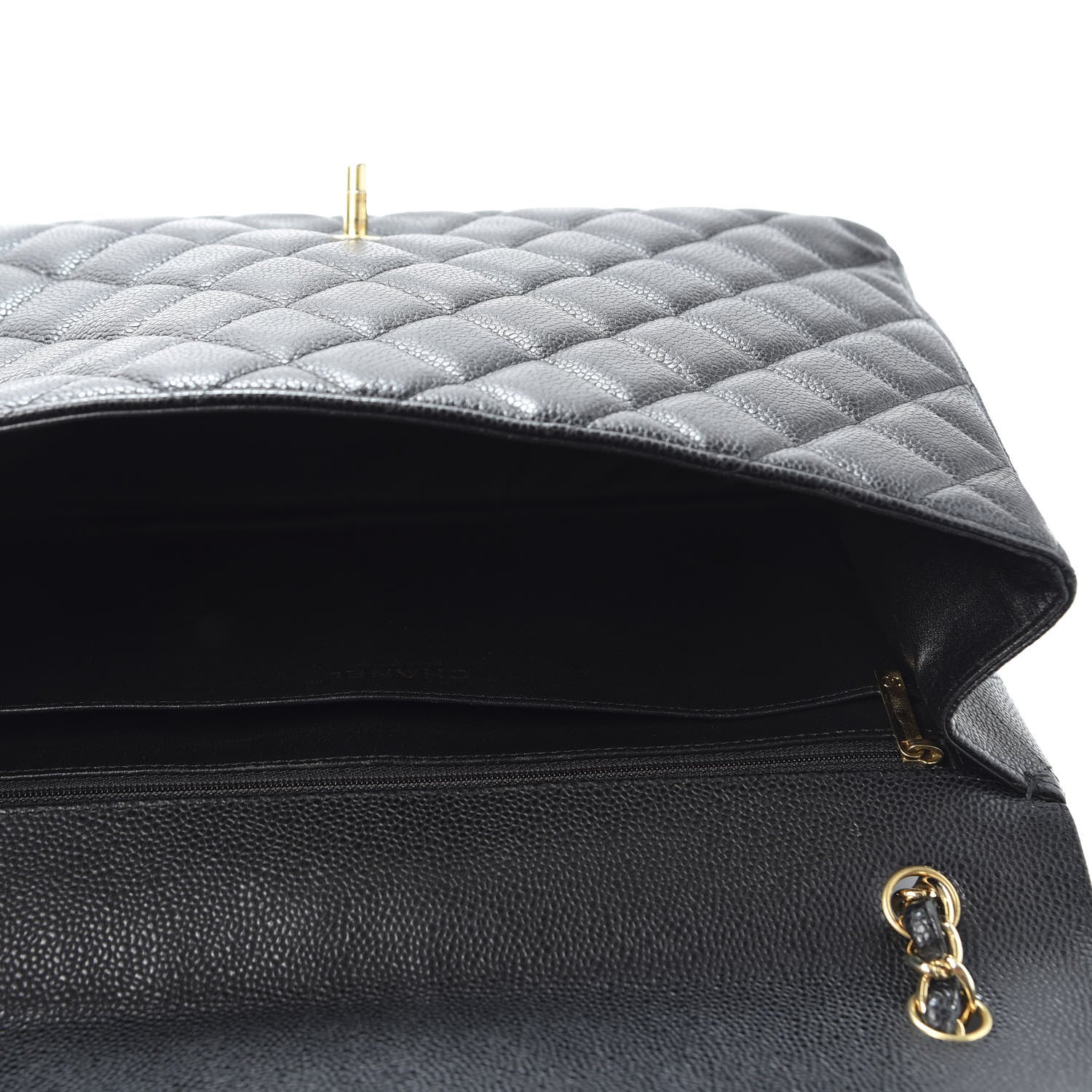 Chanel Caviar Quilted Maxi Single Flap Black 4 of 9
