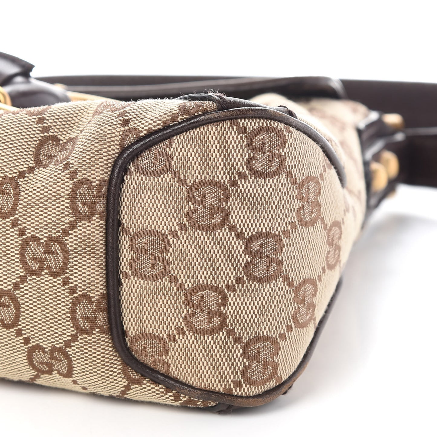 Monogram Horsebit Chain Studded Flap Brown
