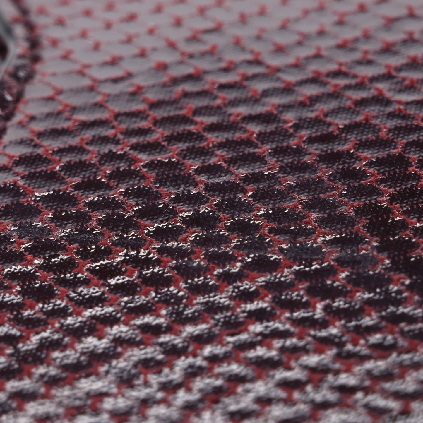 Calfskin Lizard Embossed Crystal Cheri Crossbody Bordeaux