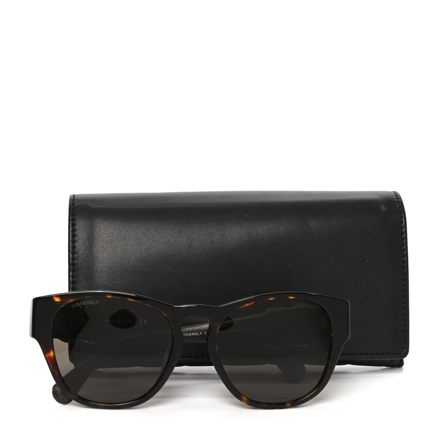 Crystal Lambskin CC Sunglasses 5455-Q-A Tortoise