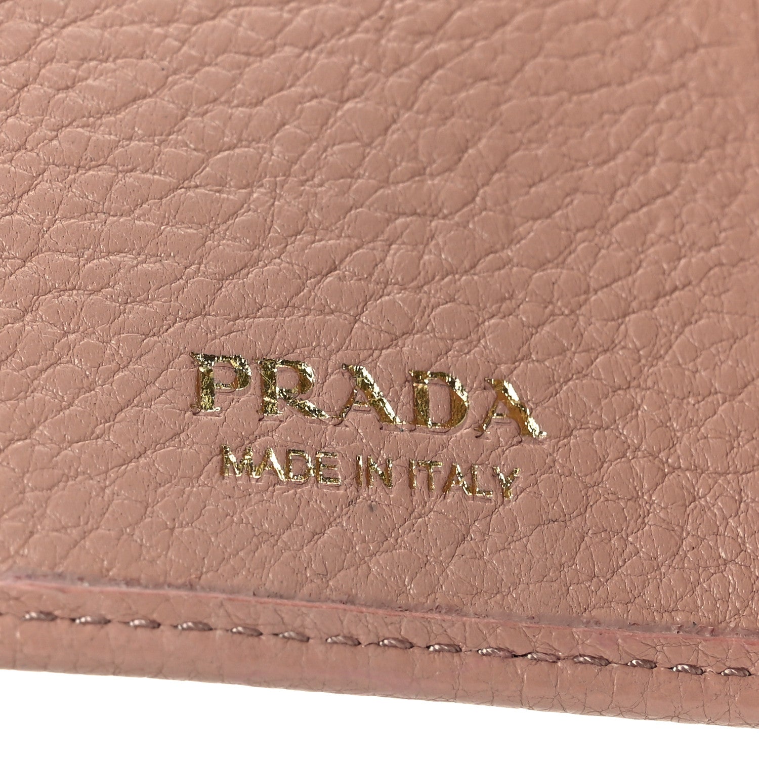 Prada Vitello Grain 6 Key Holder Cipria 6 of 6
