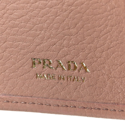 Prada Vitello Grain 6 Key Holder Cipria 6 of 6