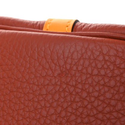 Hermes Taurillon Clemence Swift Picotin 18 PM Cuivre Jaune D'or 15 of 15
