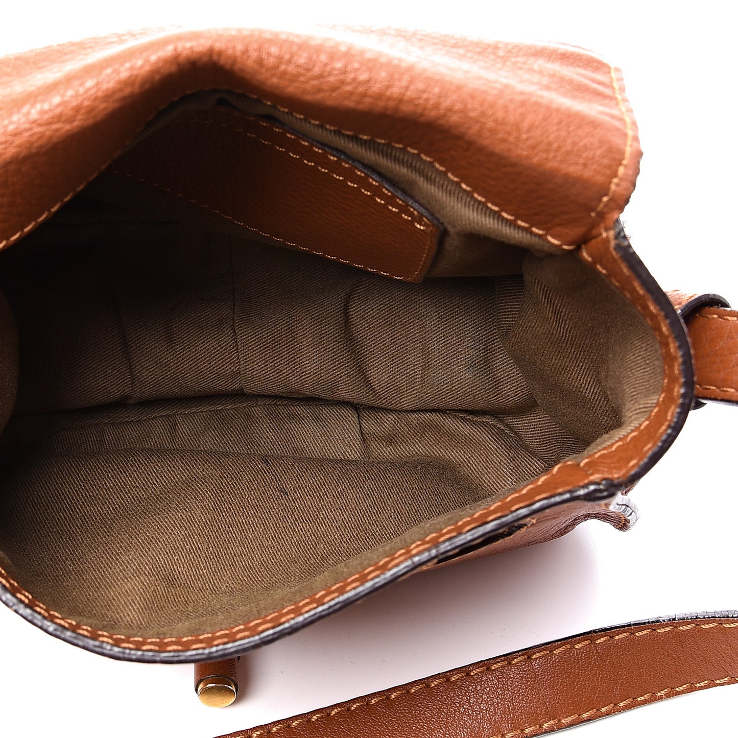 Calfskin Mini Marcie Round Crossbody Bag Tan