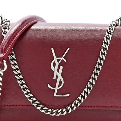 Saint Laurent Calfskin Monogram Sunset Chain Wallet Palissandre 7 of 9