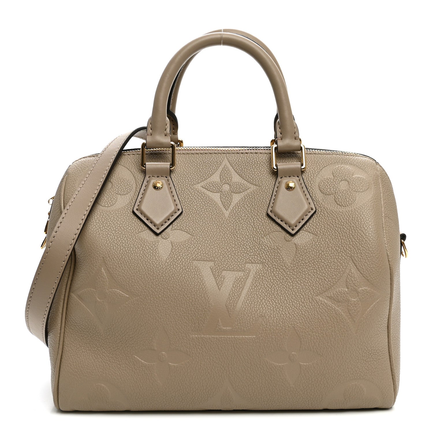 Louis Vuitton Empreinte Monogram Giant Speedy Bandouliere 25 Tourterelle 1 of 9