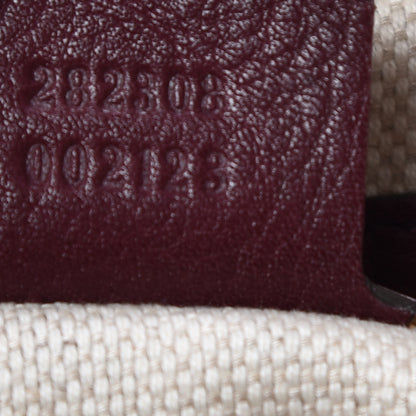 Gucci Pebbled Calfskin Large Soho Shoulder Bag Bordeaux 7 of 12