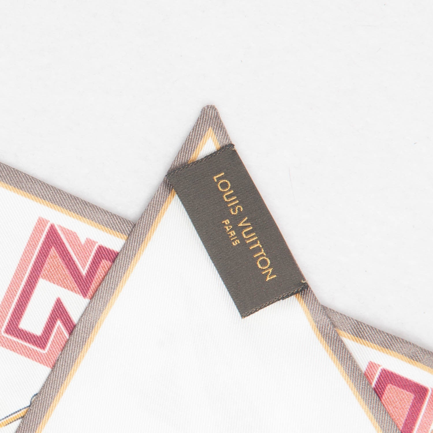 Louis Vuitton Silk LV Comics Bandeau Taupe 4 of 6