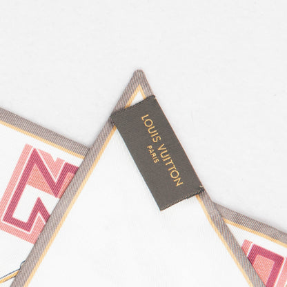 Louis Vuitton Silk LV Comics Bandeau Taupe 4 of 6