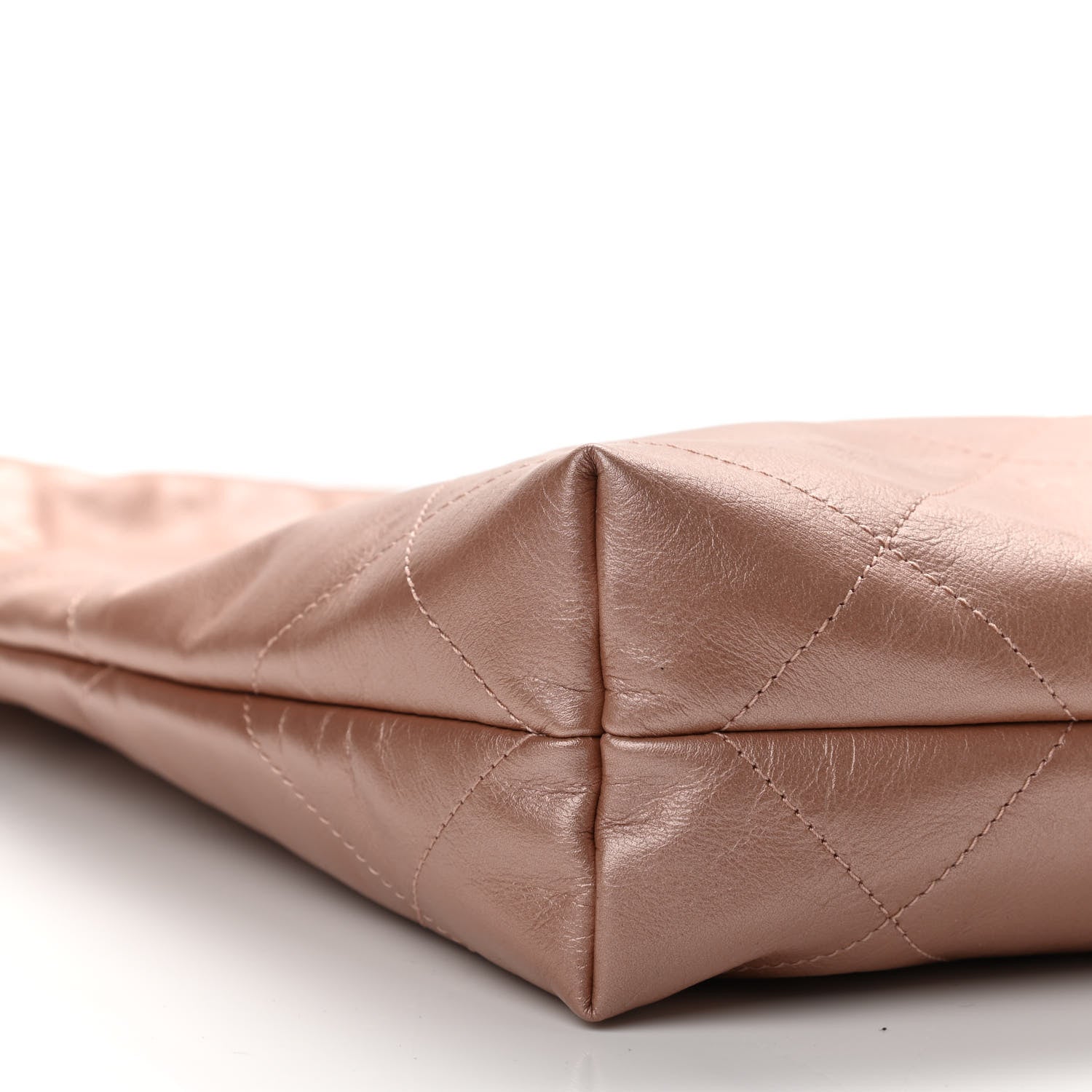Chanel Metallic Calfskin Quilted Small Chanel 22 Pink 9 of 10