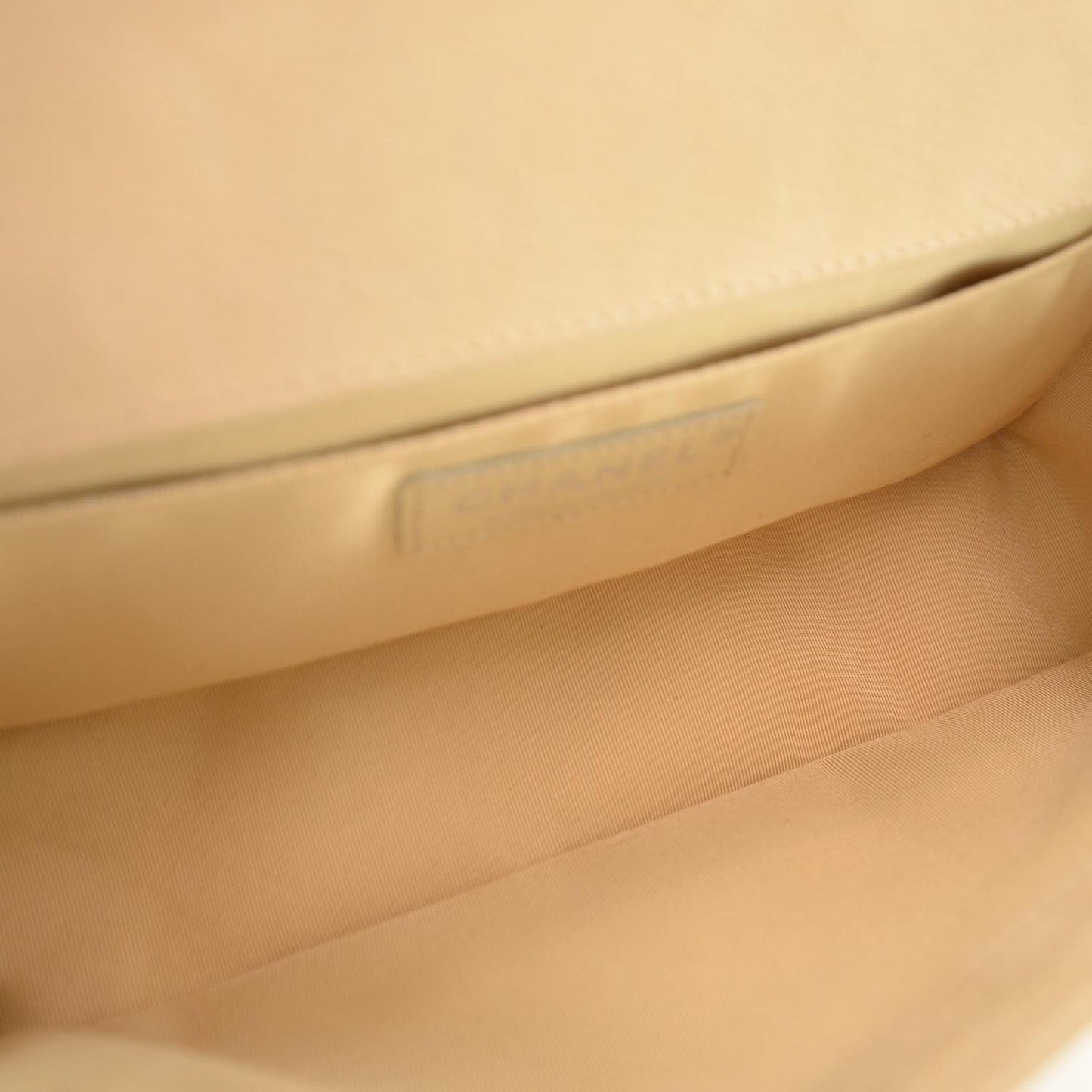 Suede Caviar Medium Boy Flap Bag Beige