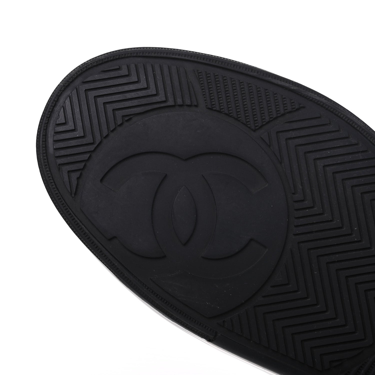 Chanel Calfskin Womens Logo High Top Sneakers 39 Black White 6 of 13