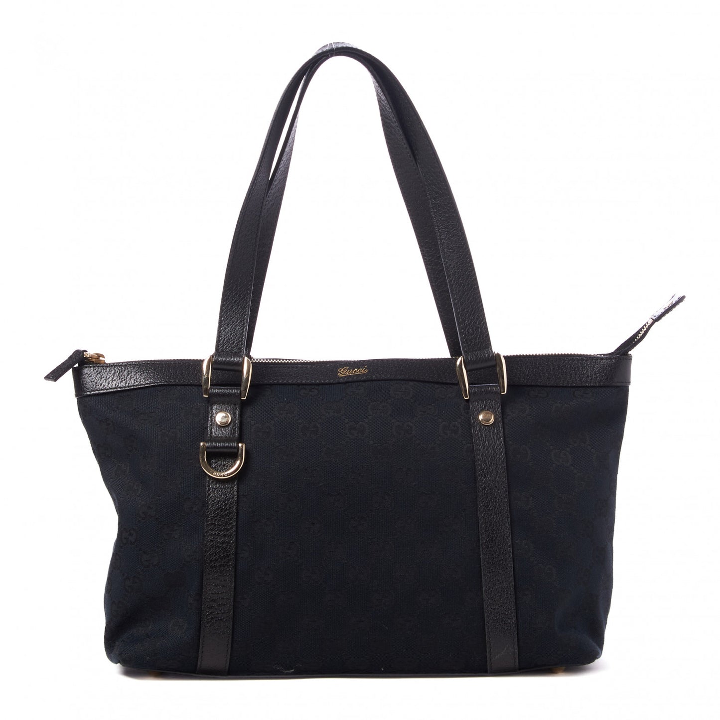 Monogram Medium Abbey Tote Black