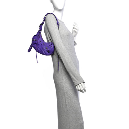Balenciaga Agneau Arena Le Cagole Shoulder Bag XS Purple 2 of 11