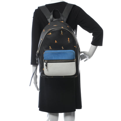 Alexander Wang Pebbled Calfskin Suede Embroidered Bikini Babe Backpack Black 2 of 18