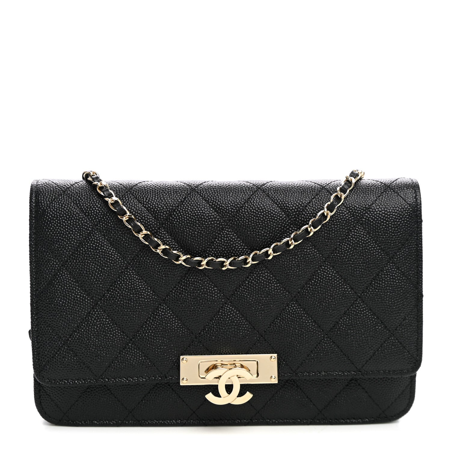 Chanel Caviar Quilted Golden Class Wallet On Chain WOC Black 1 of 11