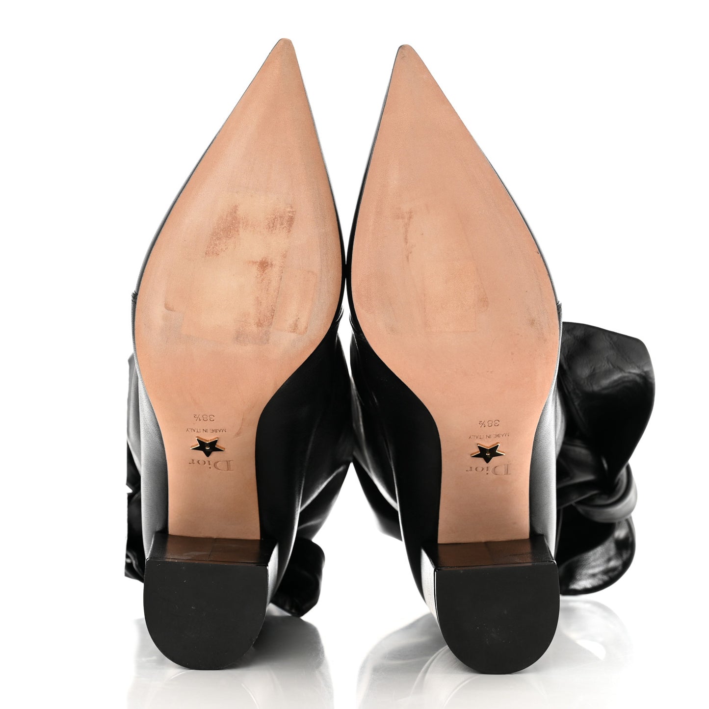 Lambskin Dior Huggy 90mm Ankle Boots 38.5 Black