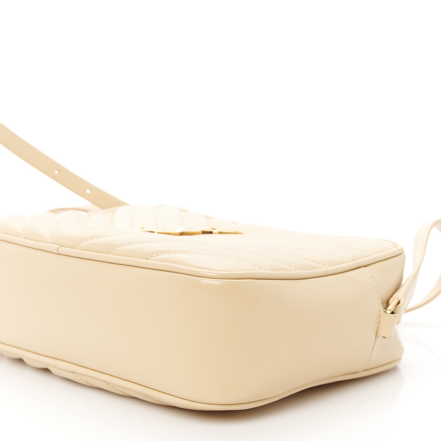 Saint Laurent Calfskin Matelasse Monogram Lou Camera Bag Dark Beige 10 of 10