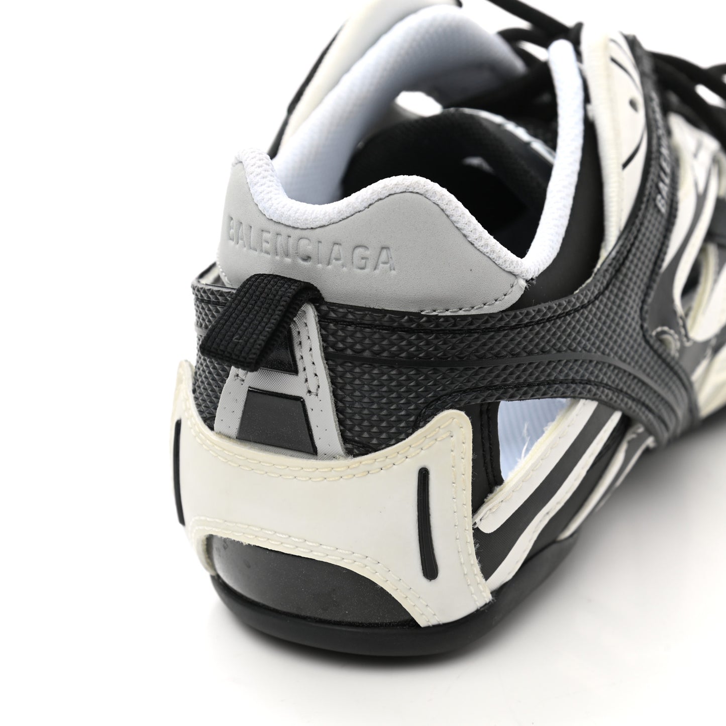 Mesh Rubber Womens Drive Sneakers 42 Light Grey Black