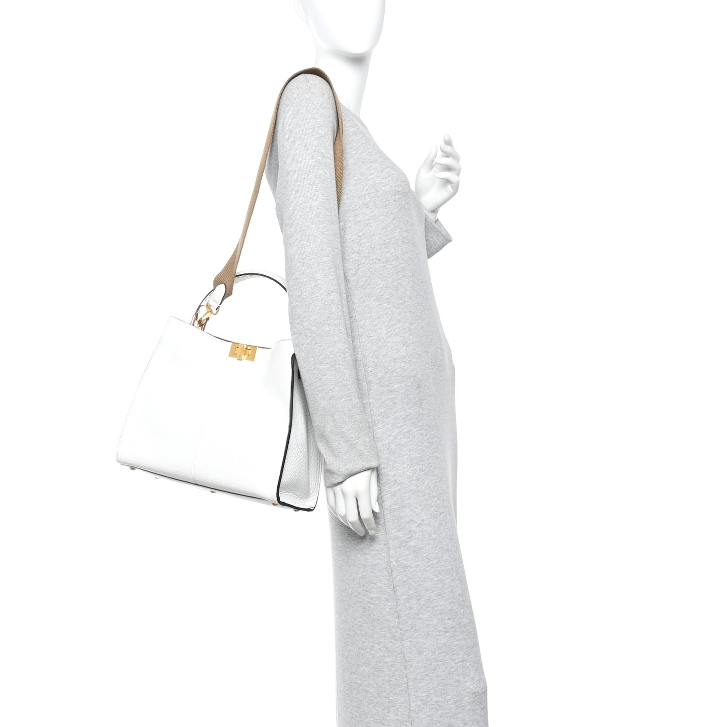 Cuoio Romano Selleria Bi-Color Medium Peekaboo X-Lite White Indaco