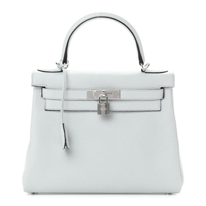 Hermes Togo Kelly Retourne 28 Bleu Pale 1 of 10