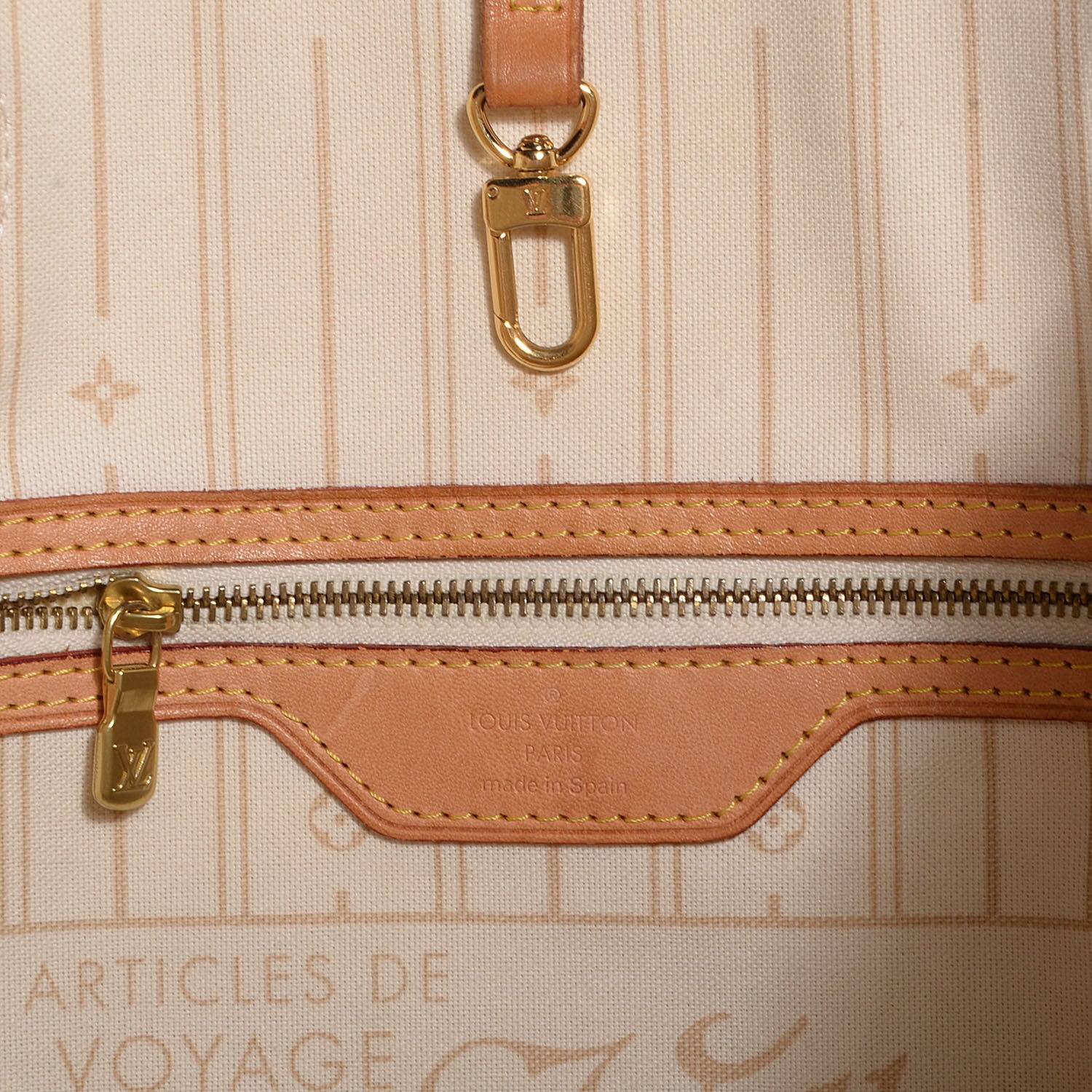 Louis Vuitton Damier Azur Neverfull MM 6 of 7