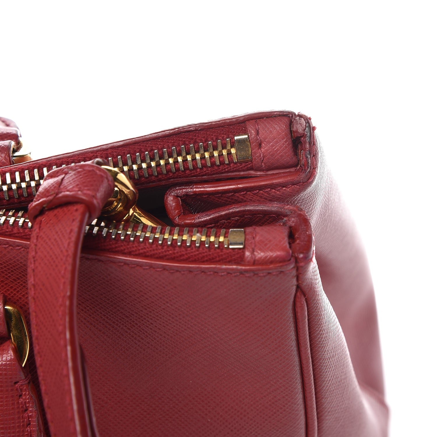 Prada Saffiano Small Galleria Double Zip Tote Peonia 10 of 20