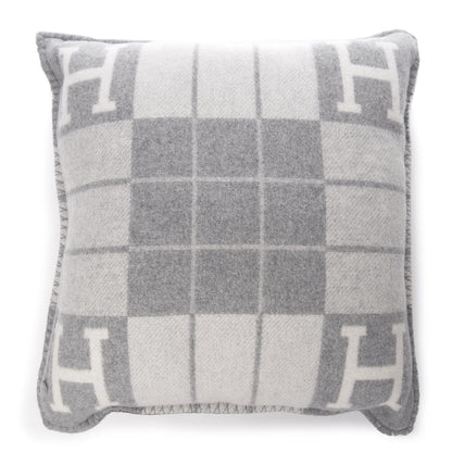 Hermes Wool Cashmere Avalon III Pillow PM Ecru Gris Clair 2 of 4
