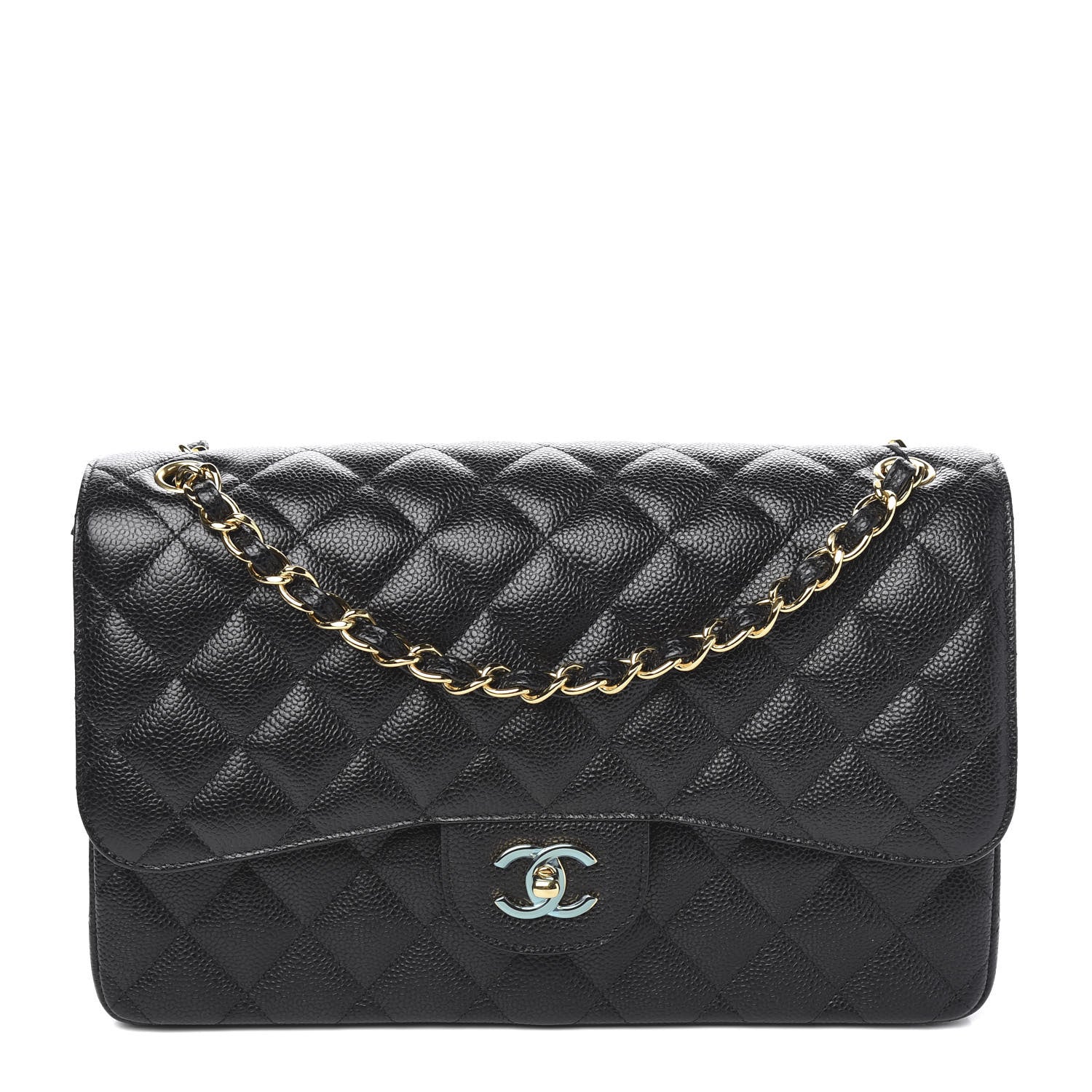 Chanel Caviar Quilted Jumbo Double Flap Black 1 of 10
