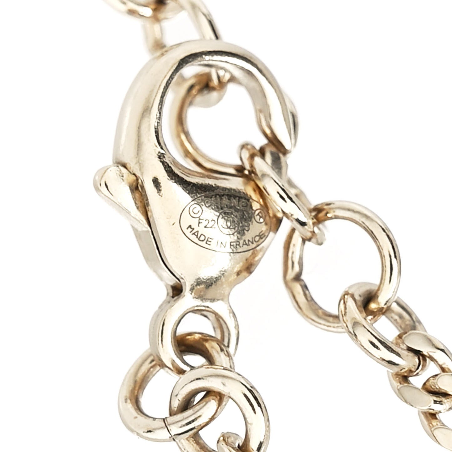 Crystal Pearl Chain Heart Bracelet Gold