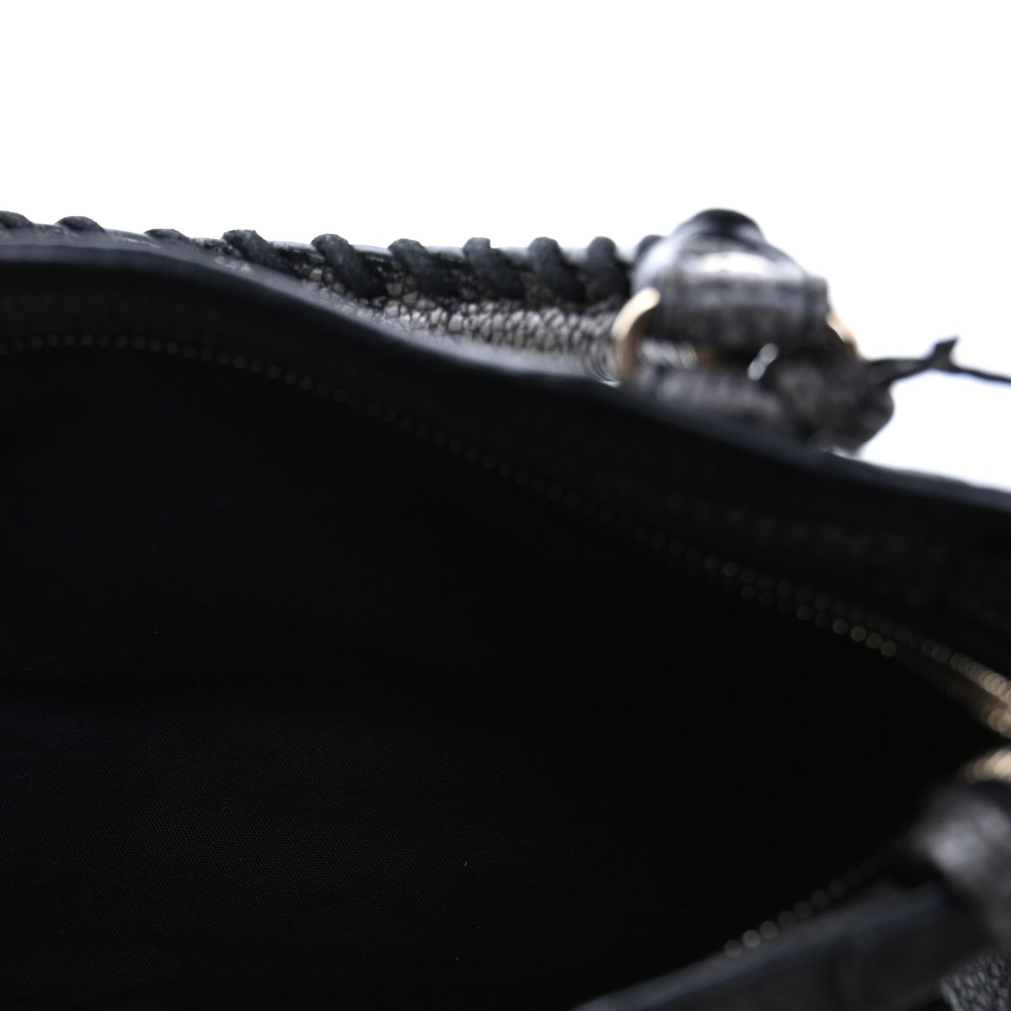 Grained Calfskin Classic Gold Hardware Mini City Ombre Grey Gradient