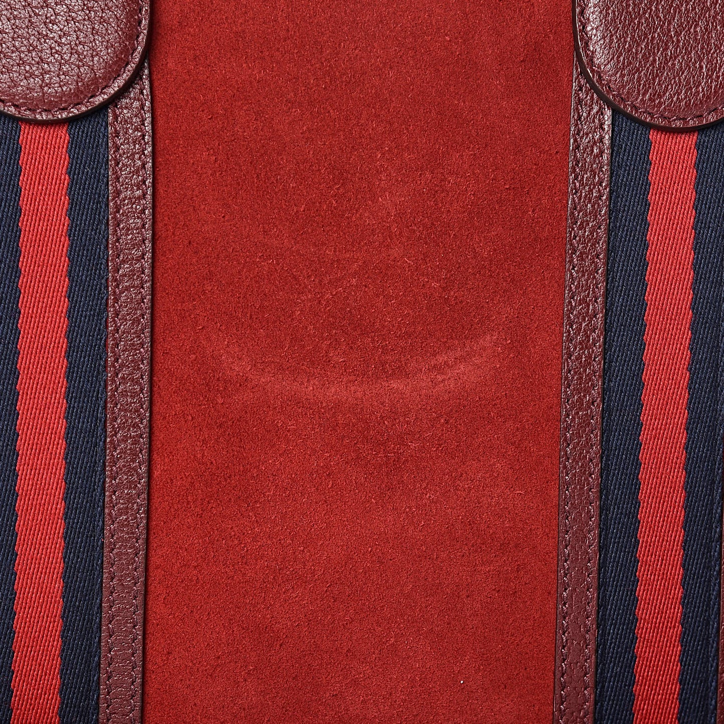 Suede Daino Textured Dollar Calfskin Web Medium Duffle Bag Romantic Cerise Chardonnay