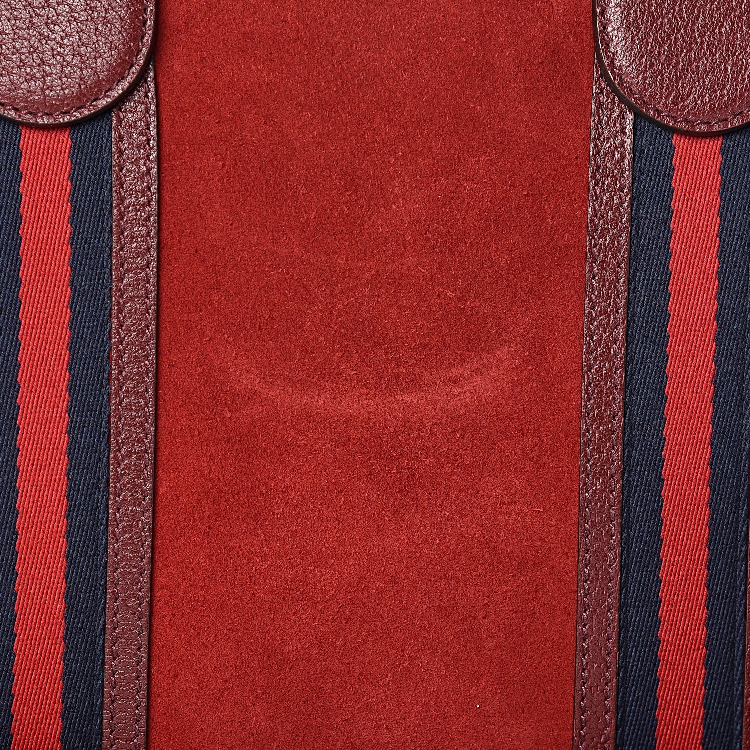 Gucci Suede Daino Textured Dollar Calfskin Web Medium Duffle Bag Romantic Cerise Chardonnay 10 of 12