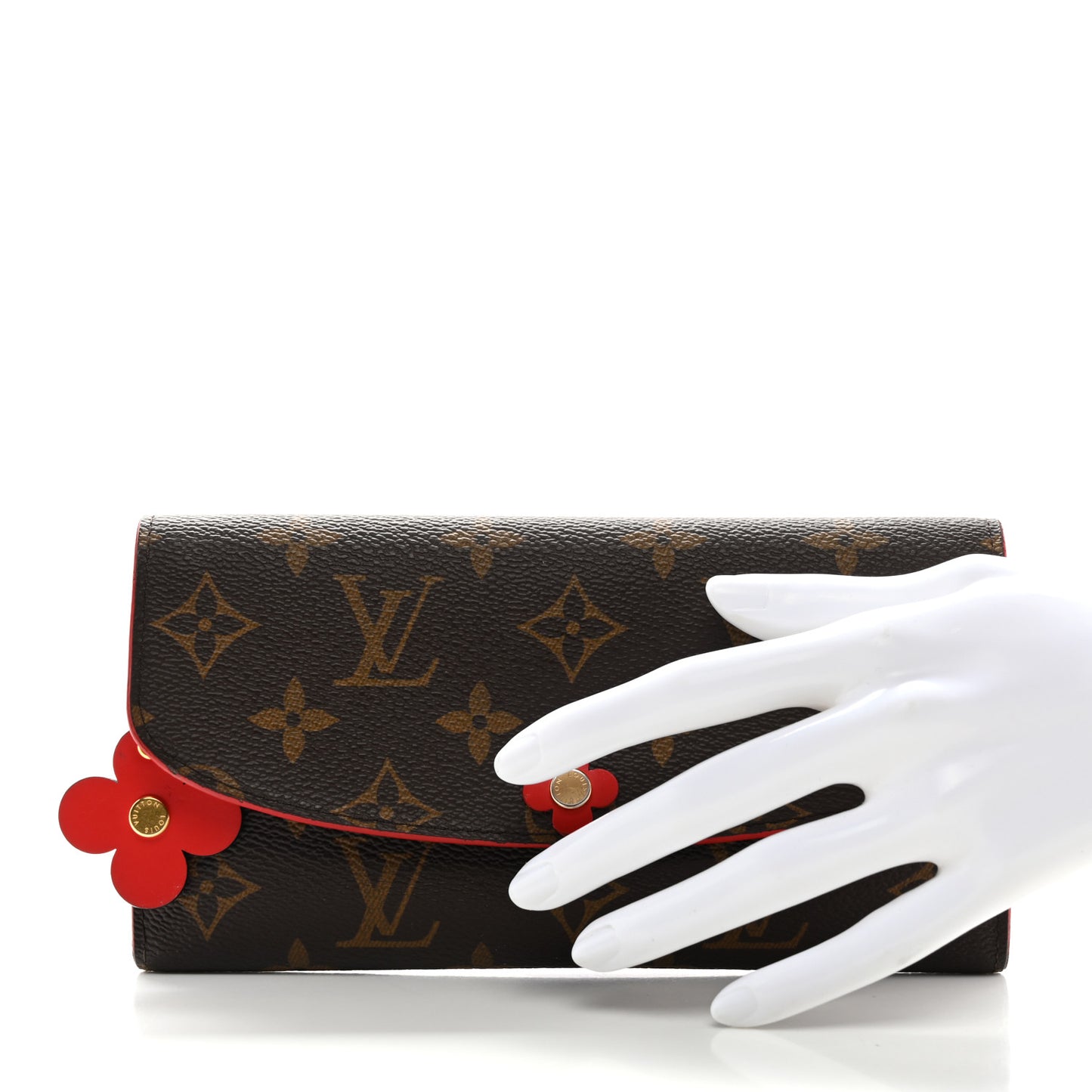 Monogram Bloom Flower Emilie Wallet Coquelicot