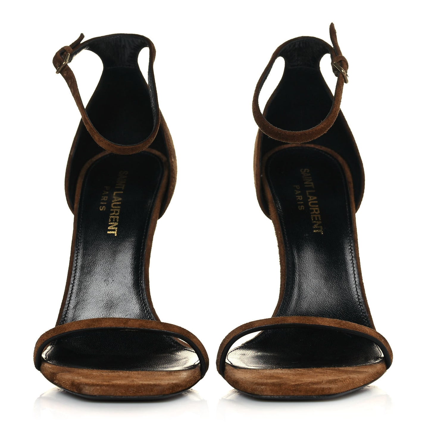 Suede Calfskin Opyum 110 Sandals 37 Cachemere Gold