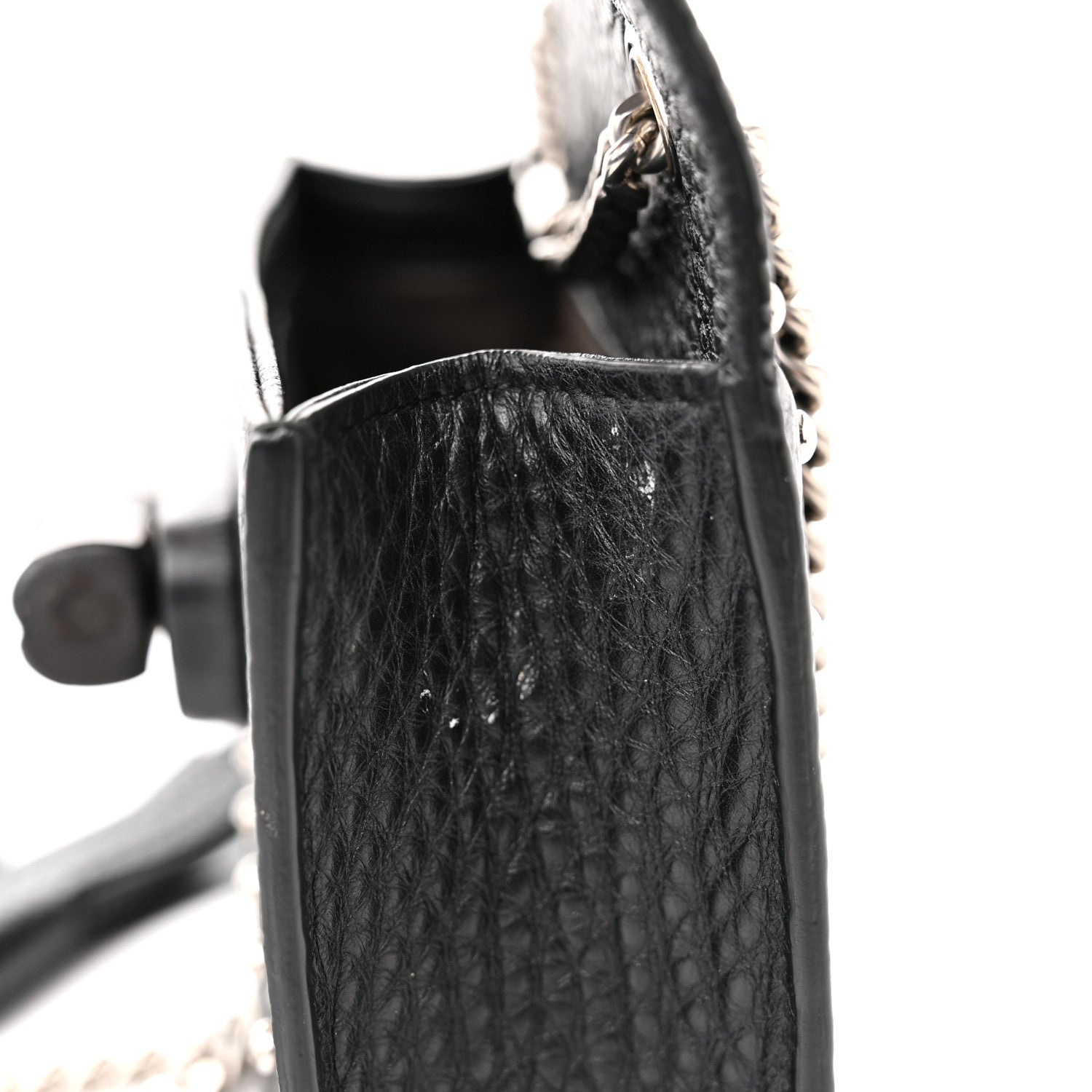 Gucci Calfskin Small Studded Miss Bamboo Shoulder Bag Black 12 of 12