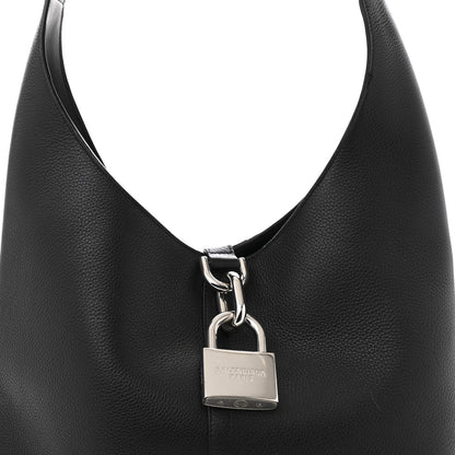 Balenciaga Grained Calfskin Medium Locker Hobo Black 8 of 13