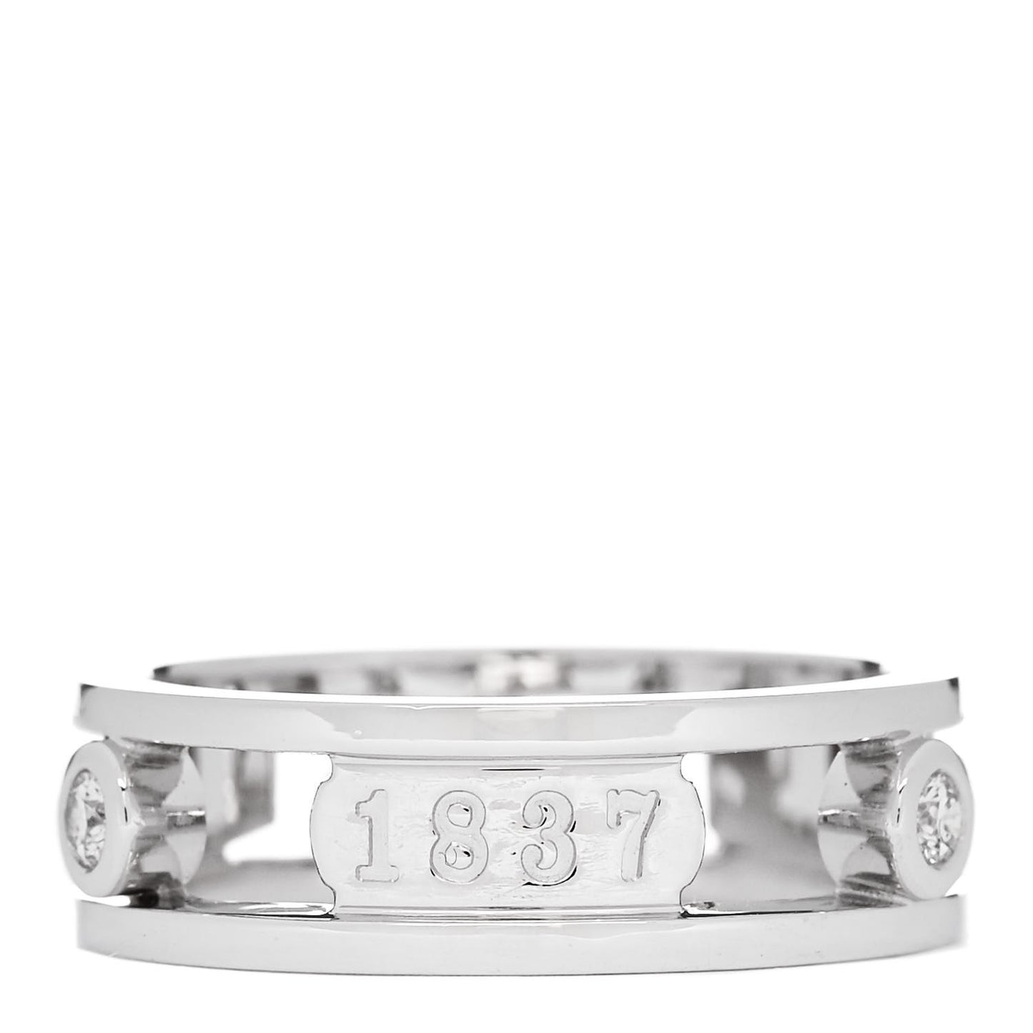 18K White Gold Diamond 1837 Ring 57 8