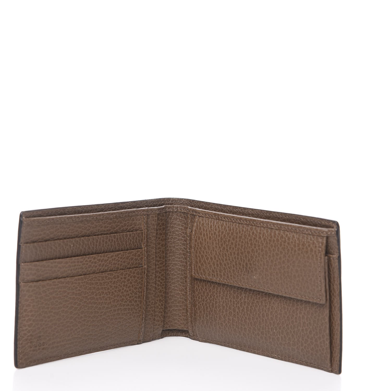 Gucci Dollar Calfskin Bi-Fold Wallet Brown 4 of 7