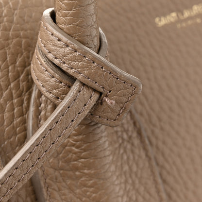 Saint Laurent Grained Calfskin Small Sac De Jour Taupe 12 of 22