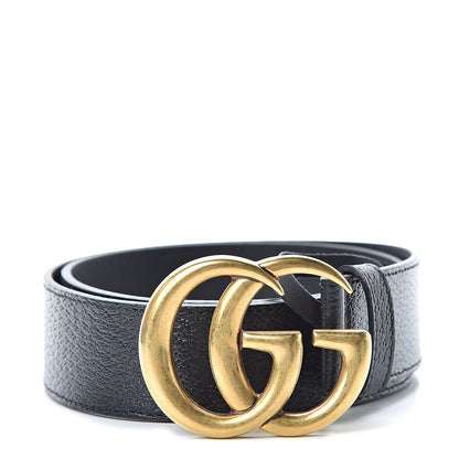 Gucci Textured Calfskin Double G 40mm Belt 85 34 Black 1 of 7